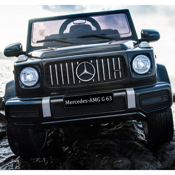 Продукт Акумулаторен джип Mercedes Benz G63 Licensed 4X4 , с меки гуми и кожена седалка - 0 - BG Hlapeta